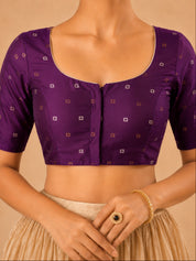 Vamas Mina Butti Silk Round Neck Blouse