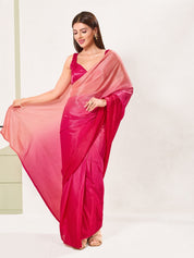 Gajji Silk Paan Neck Sleeveless Solid Partywear Blouse