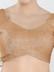 Shiny Shimmer Paan Neck Essential Festive Blouse