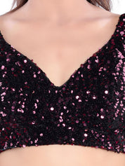 Partywear Special Sequence Velvet Blouse