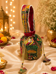 Bagology Red Raja Rani Potli