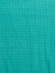 Vervee Couture Teal Printed Poly Georgette Saree | EKA