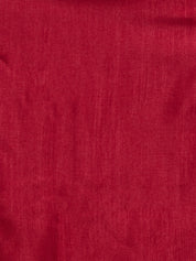 Vervee Couture Red Silk Blend Saree with Ethnic Motif Border | EKA