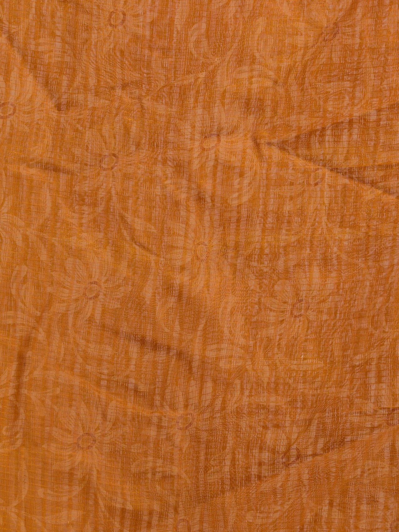 Vervee Couture Mustard Floral Printed Silk Blend Saree with Contrast Border | EKA