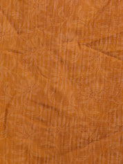 Vervee Couture Mustard Floral Printed Silk Blend Saree with Contrast Border | EKA