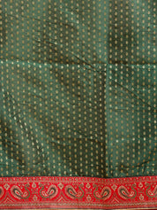 Vervee Couture Red Poly Georgette Saree with Zari Border | EKA
