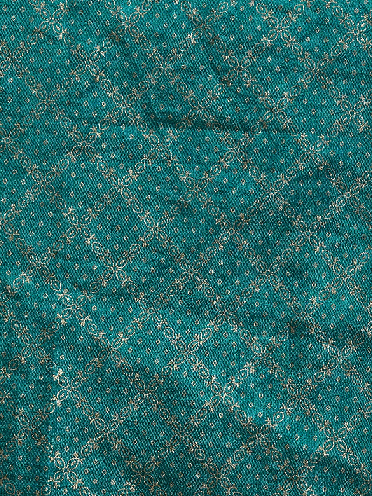 Vervee Couture Pink Teal Woven Silk Blend Saree | EKA