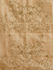 Vervee Couture Lime Green White Floral Poly Georgette Saree | EKA