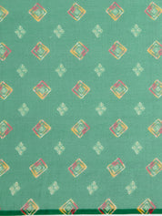 Vervee Couture Green Ethnic Printed Poly Georgette Saree | EKA