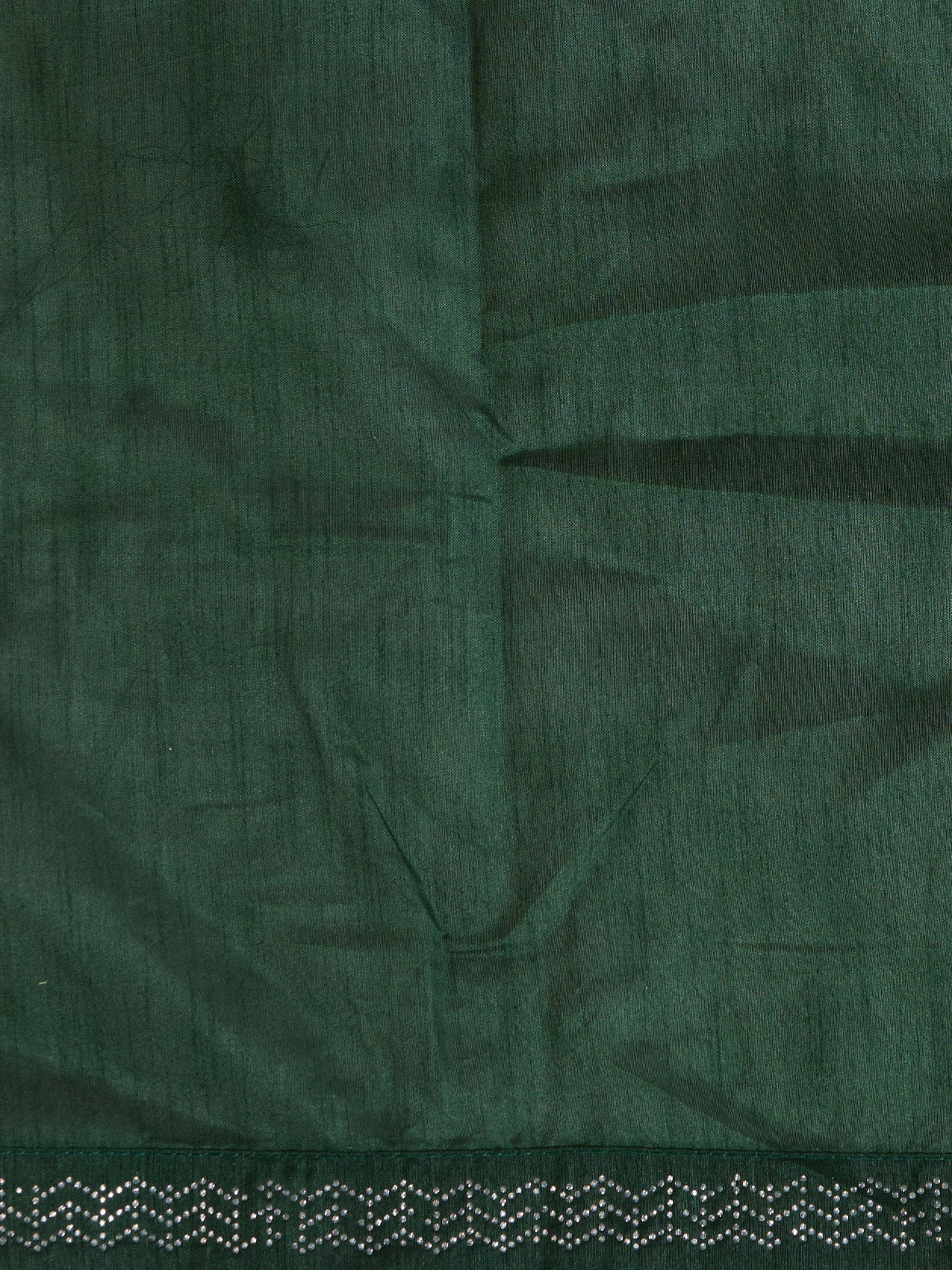 Vervee Couture Green Embellished Poly Georgette Saree with Sequinned Border | EKA