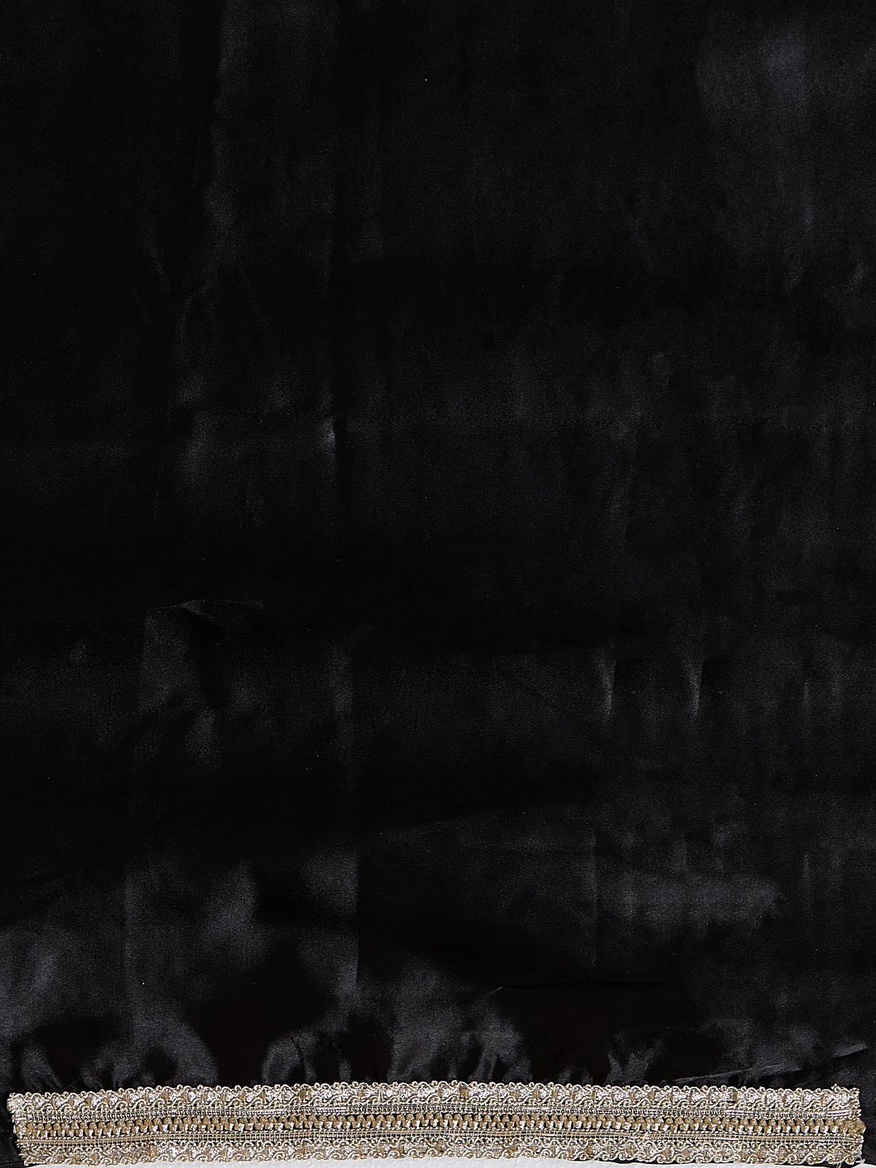 Vervee Couture Grey Satin Saree with Zari Border | EKA