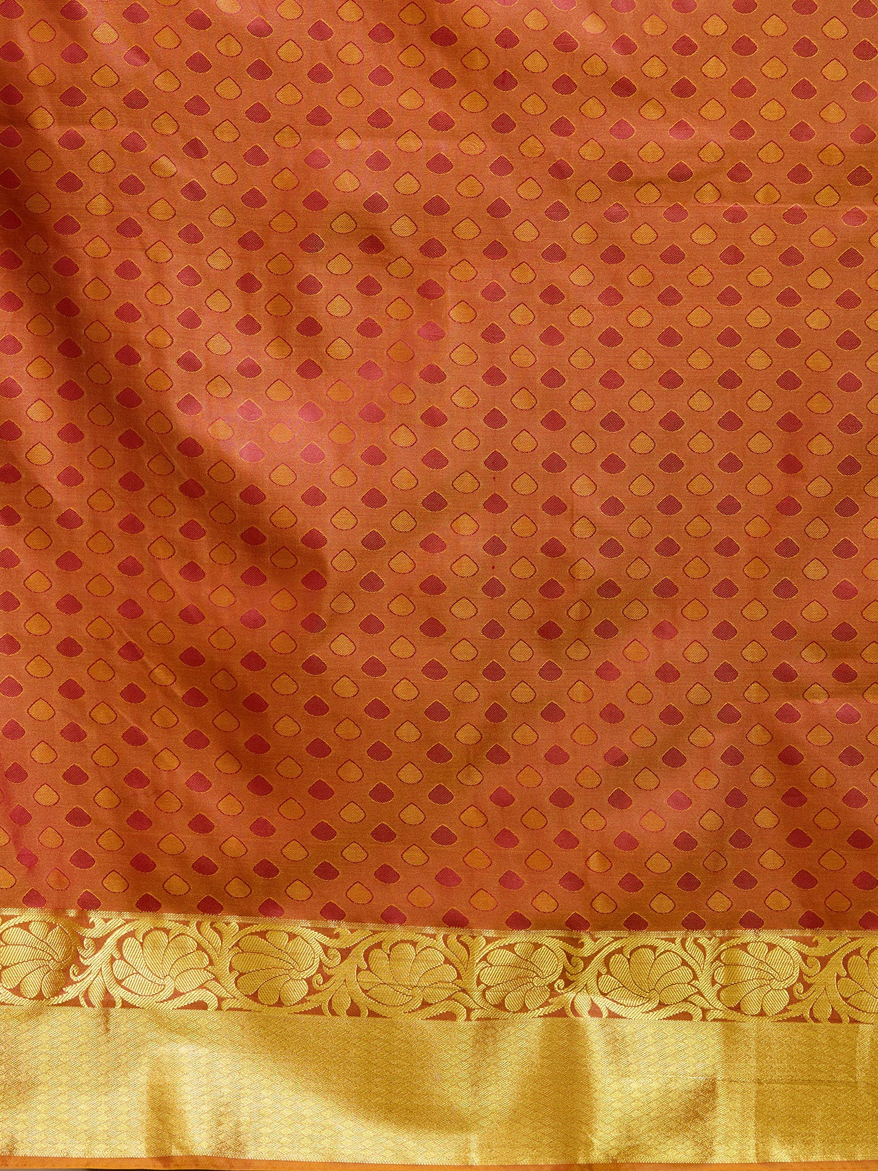 Vervee Couture Maroon Silk Blend Saree with Zari Border | EKA