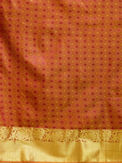 Vervee Couture Maroon Silk Blend Saree with Zari Border | EKA