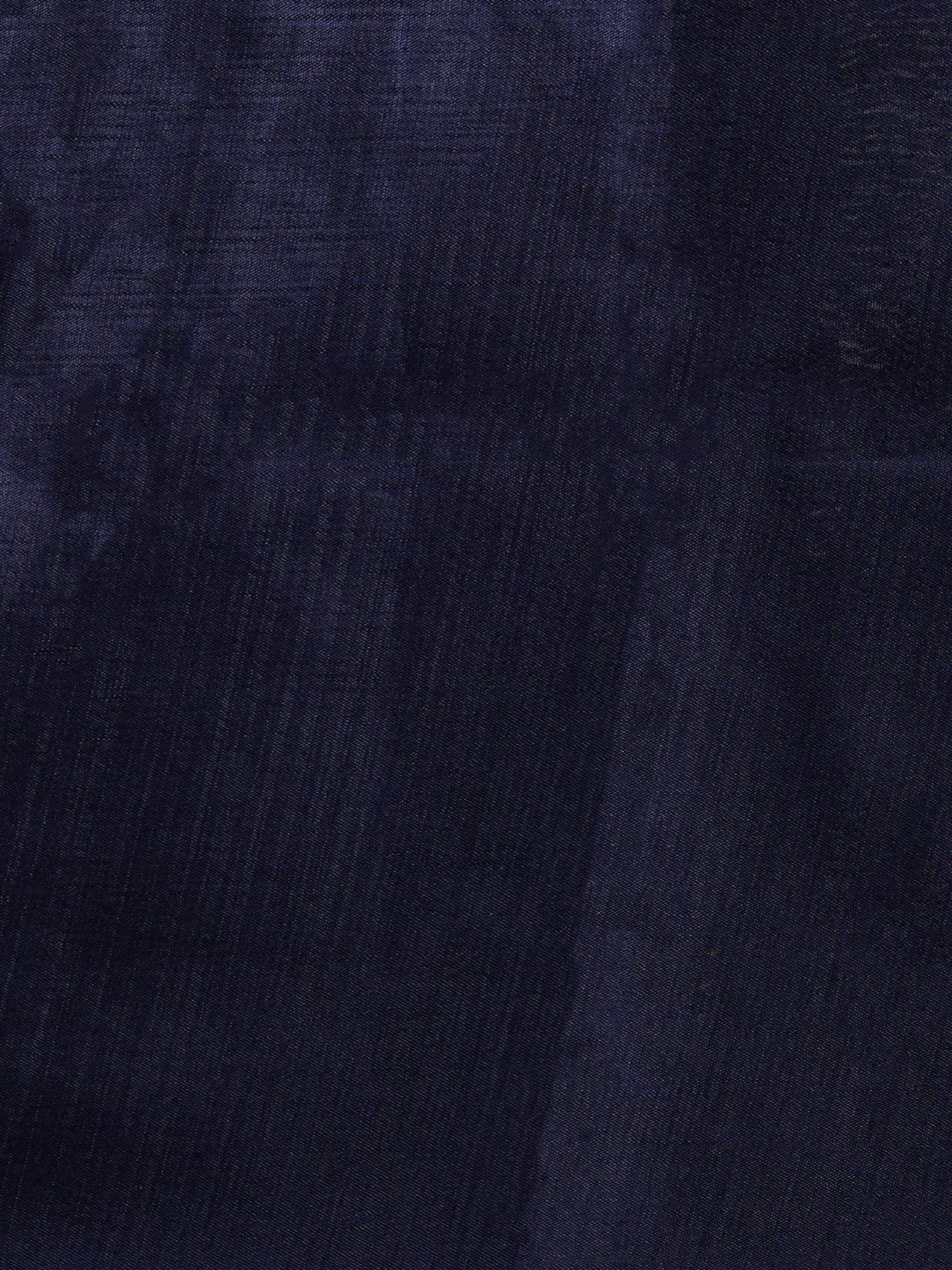 Vervee Couture Blue Black Silk Blend Saree with Zari Border | EKA
