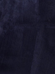 Vervee Couture Blue Black Silk Blend Saree with Zari Border | EKA