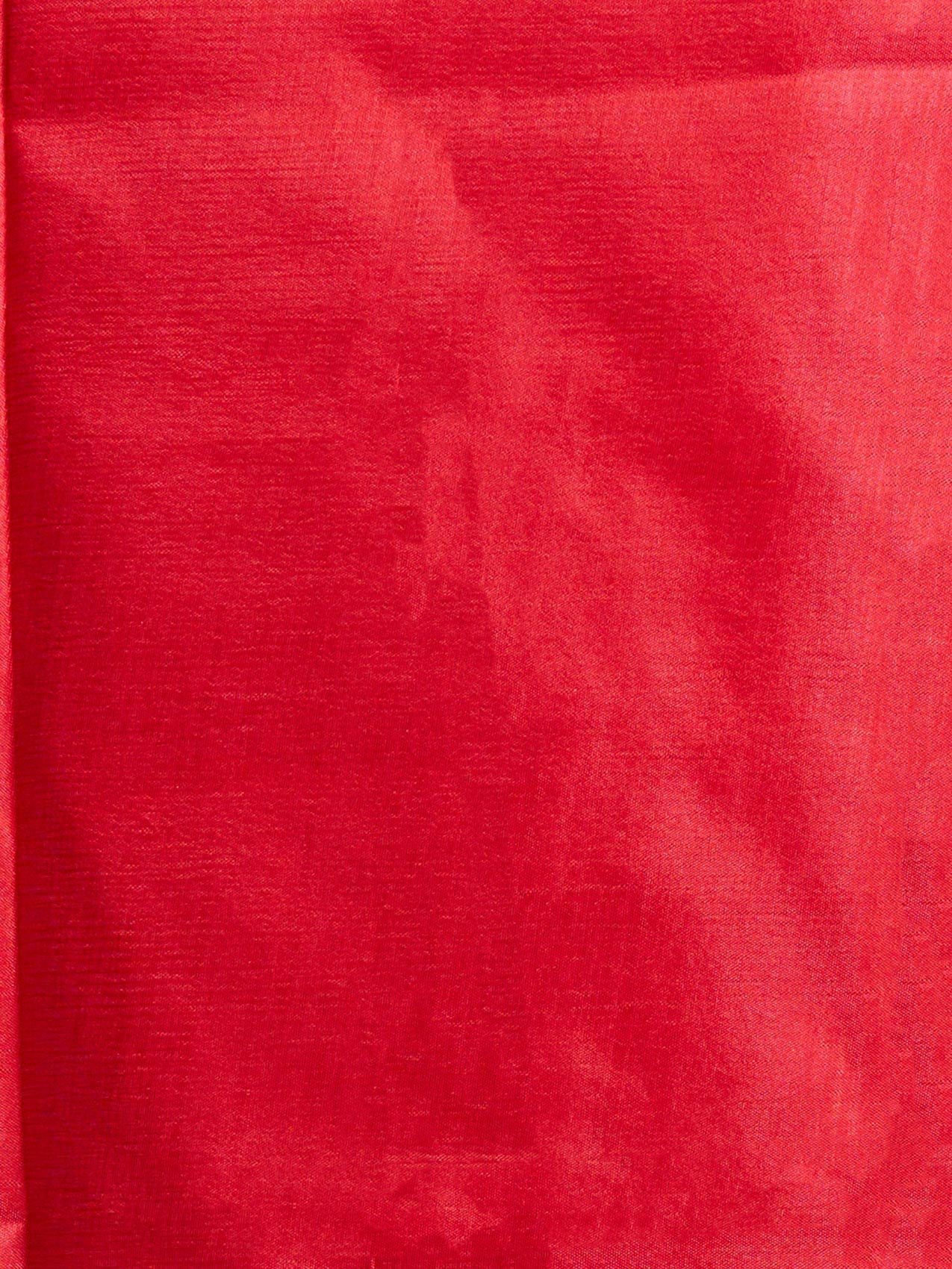 Vervee Couture Red Ombre Silk Blend Saree with Zari Border and Semi Stitched Blouse | EKA