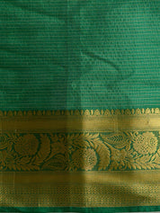 Vervee Couture Plum Green Woven Silk Blend Saree | EKA