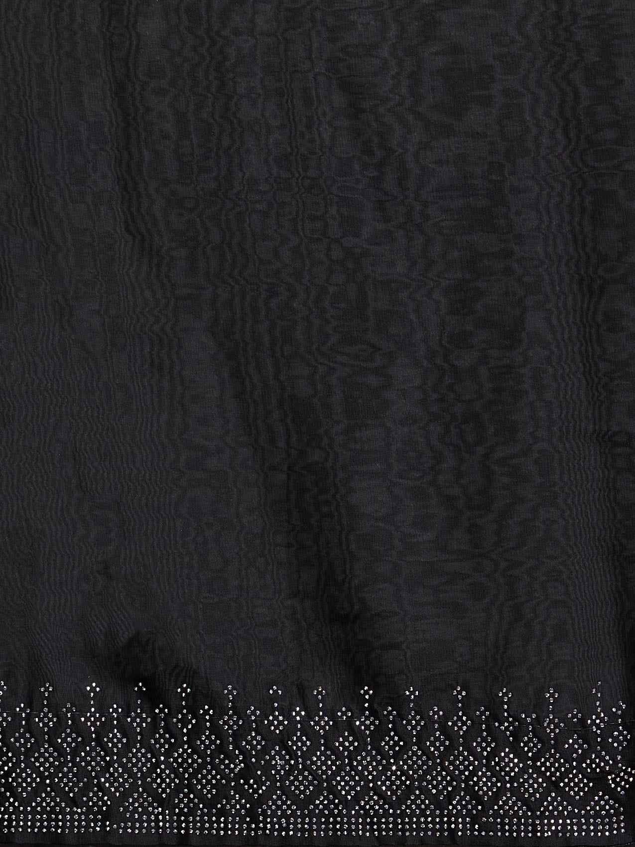 Vervee Couture Black Embellished Poly Georgette Saree | EKA