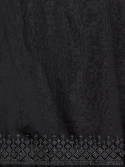 Vervee Couture Black Embellished Poly Georgette Saree | EKA