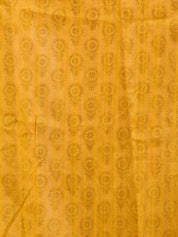 Vervee Couture Mustard Black Floral Poly Georgette Saree | EKA