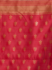 Vervee Couture Blue Woven Silk Blend Saree with Zari Border | EKA