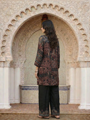 Multicolor Mughal Print Co-ord Set in Viscose Crepe