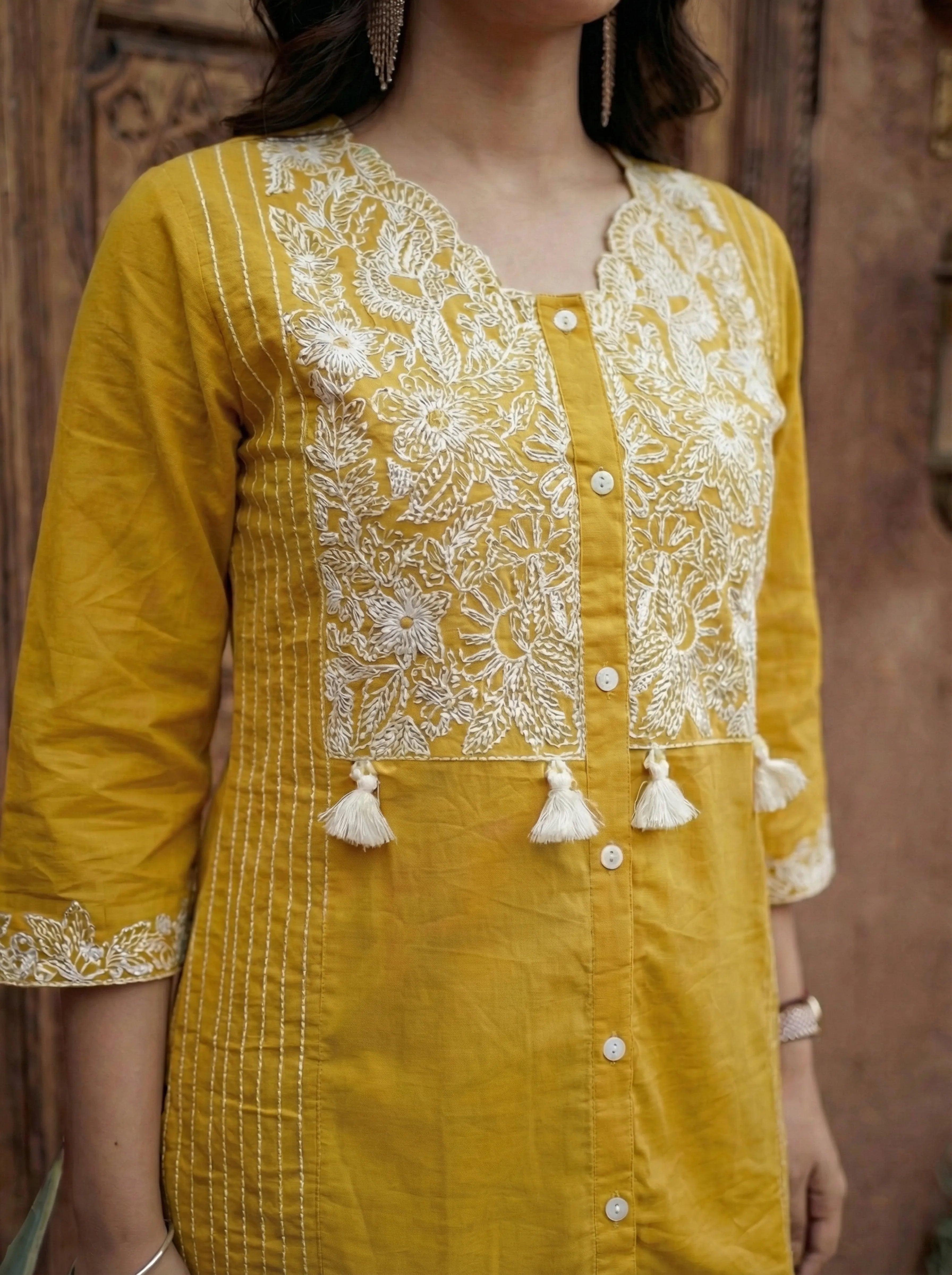 floral embroidered co-ord set women