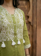 embroidered co-ord set for women