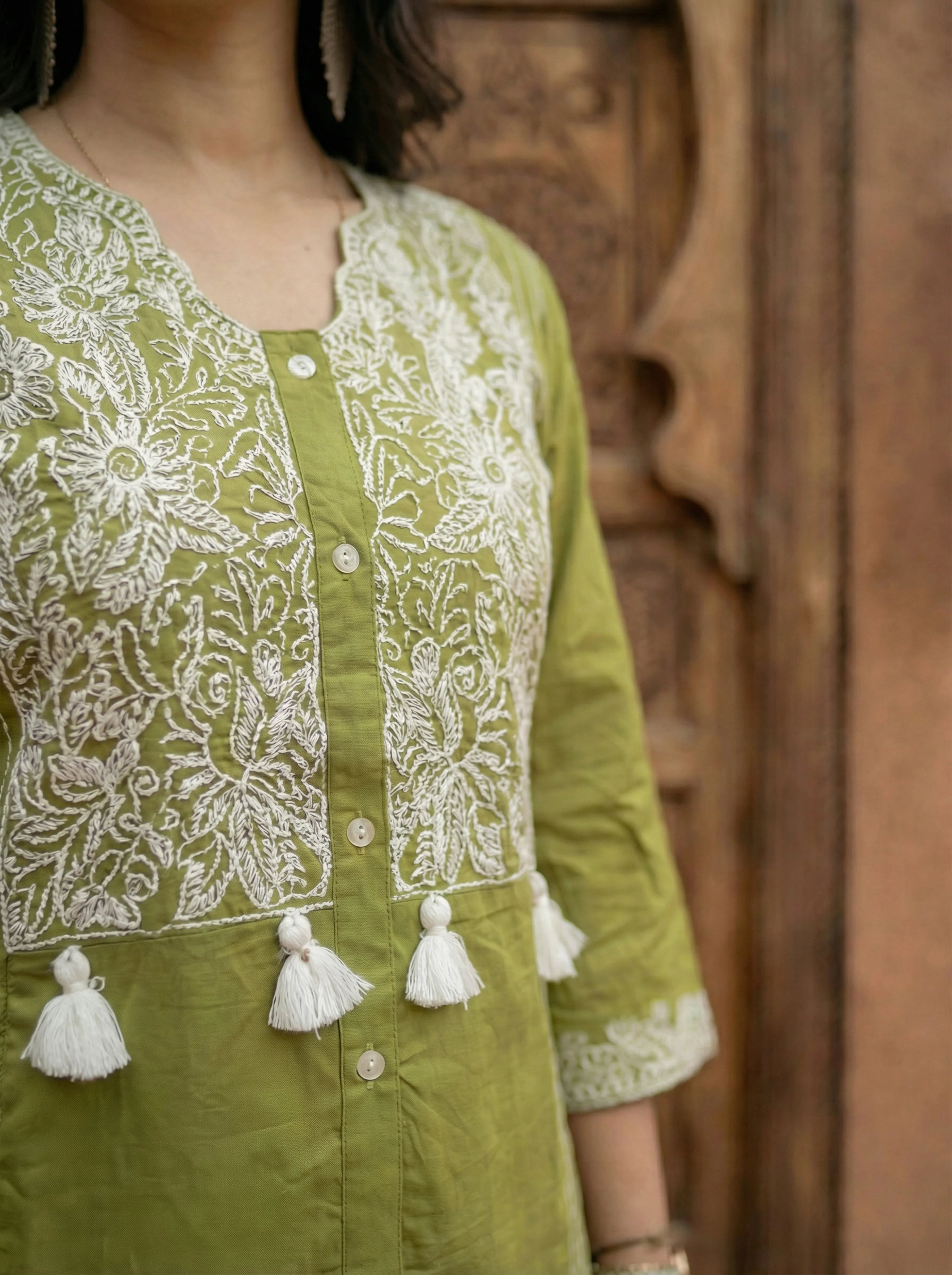 embroidered co-ord set for women