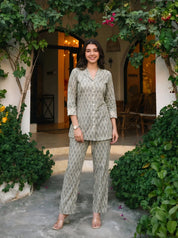 Sage Green Color Co-Ord Set