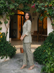 Sage Green Color Co-Ord Set
