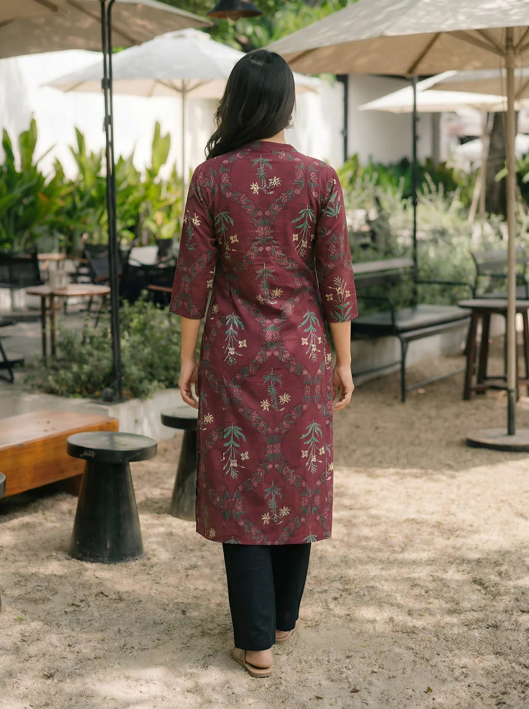 Red cotton co-ord set with comfortable fit