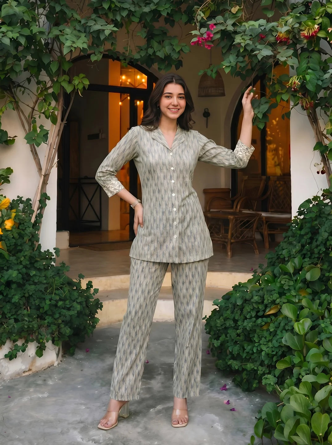 Sage Green Color Co-Ord Set