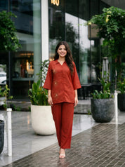 cotton flex co-ord set women Kaftanize breathable fashion
