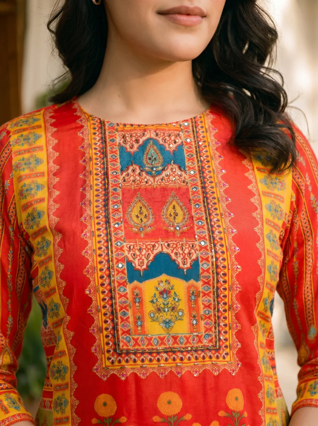 printed matching set for women Kaftanize trendy outfit
