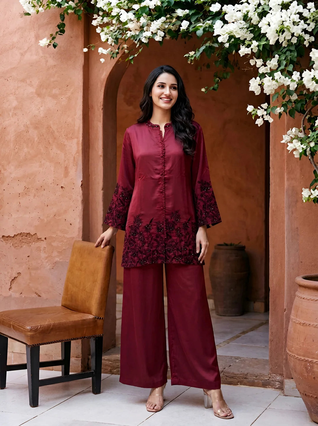 Premium women’s casual co ord set with stylish matching fashion and comfortable all-day wear design