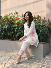 White co-ord set for office and casual wear