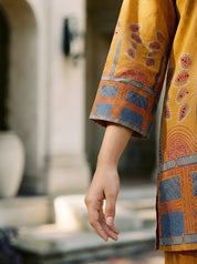 Yellow co ord set for women with vibrant modern design and comfortable coordinated fashion styling